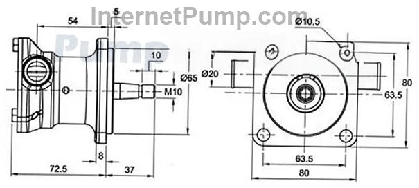 Jabsco Pump # 29450-1701