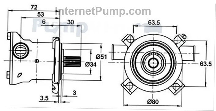 Jabsco Pump # 29460-10-1051