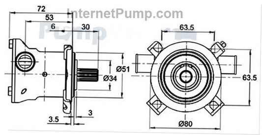 Jabsco Pump # 29460-10-1051